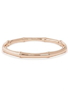 Real 14k Gold Bamboo Minimalist Stack Ring Fine Jewelry Celebrity Stylist Curate